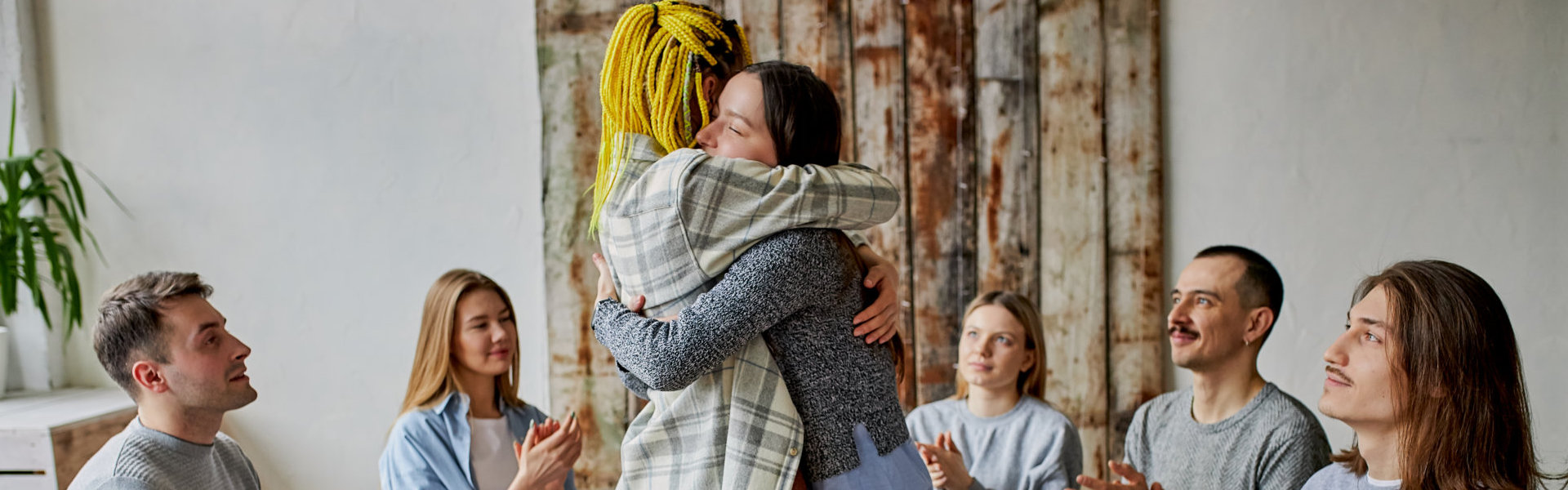 people hugging